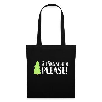 Xmas Denglisch - 100 plens ! - Sac en tissu - noir - Devant
