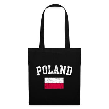 Poland Flag Arch Typography - Tote Bag - black - Front
