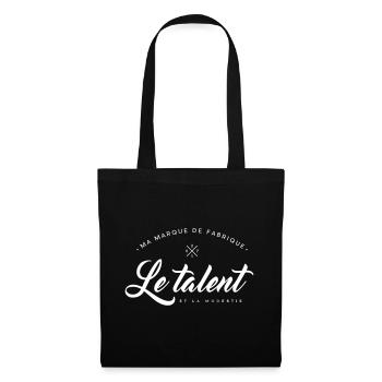Ma marque de Fabrique le Talent - Sac en tissu - noir - Devant