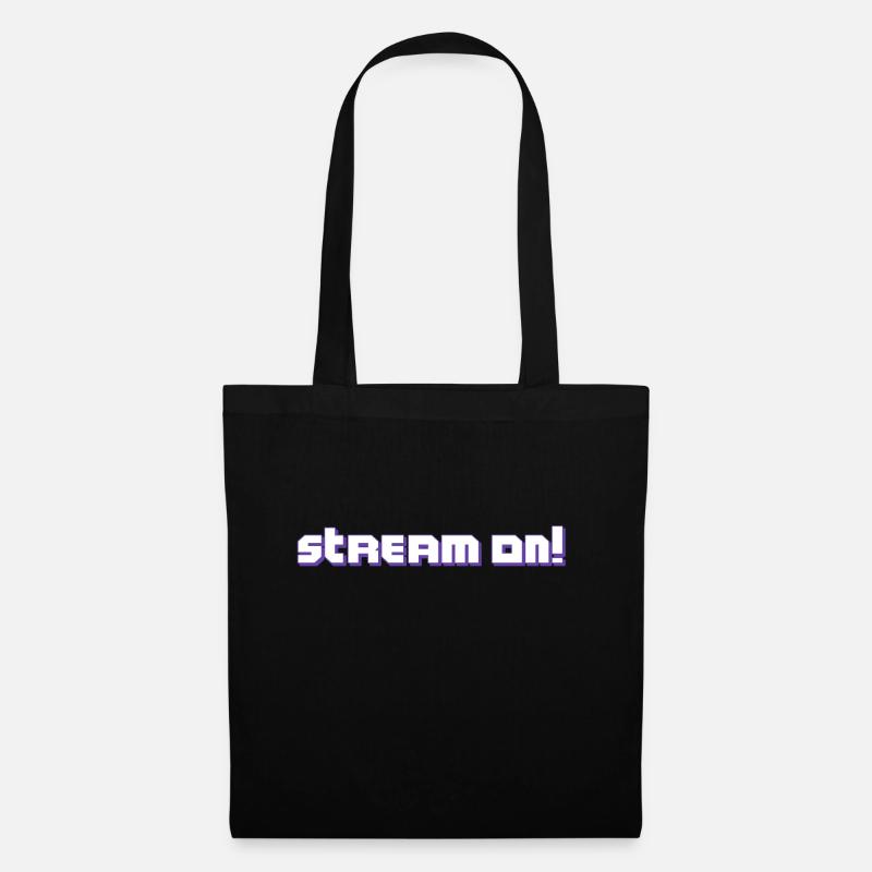 Stream On Streaming - Stoffbeutel - Schwarz