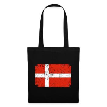 Denmark Flag Scandinavia Danish Flag Travel - Tote Bag - black - Front