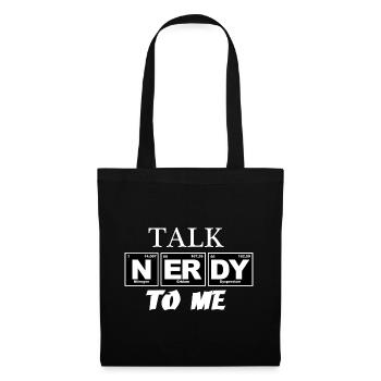 Talk Nerdy to me - Tote Bag - black - Front