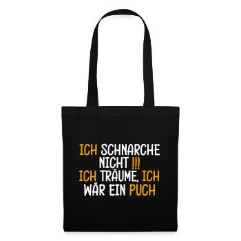 Schnarche Nicht Ich Träume Mofa s51 Puch Maxi - Stoffbeutel - Schwarz - Vorne