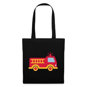 Fire truck with ladder - Tote Bag - black - Front