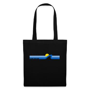 Slava Ukrajini Blue Yellow Sea Sun Wave Peace - Tote Bag - black - Front