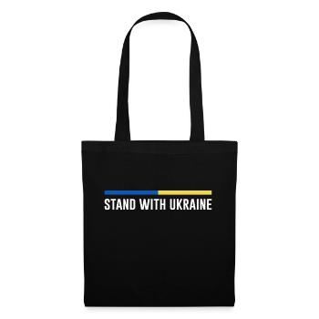 Je soutiens l’Ukraine Stand for Ukraine - Sac en tissu - noir - Devant