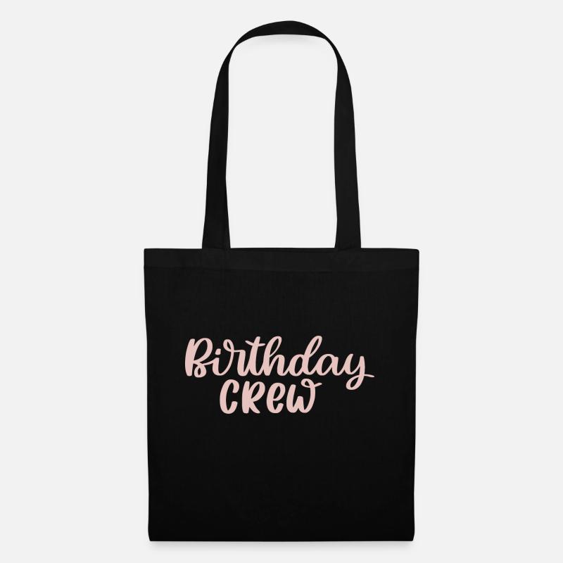 Birthday Crew - Stoffbeutel - Schwarz