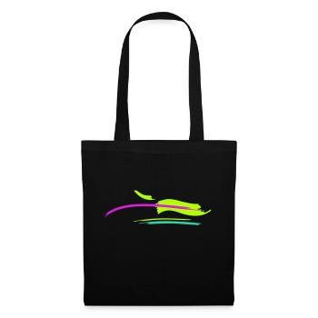 Brush Stroke Design - Tote Bag - black - Front