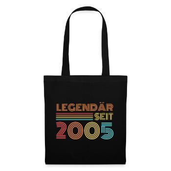 LEGENDÄR seit 2005 - Stoffbeutel - Schwarz - Vorne