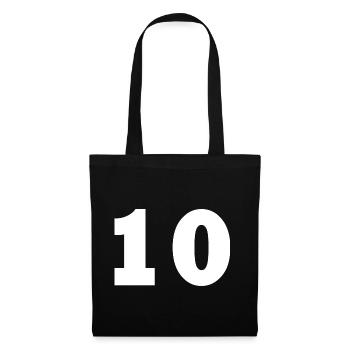 10 - Stoffbeutel - Schwarz - Vorne