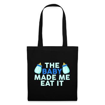 Le bébé m’a fait le manger - Sac en tissu - noir - Devant