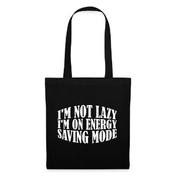 Je ne suis pas paresseux Je suis en mode d’économie d’énergie 7 - Sac en tissu - noir - Devant