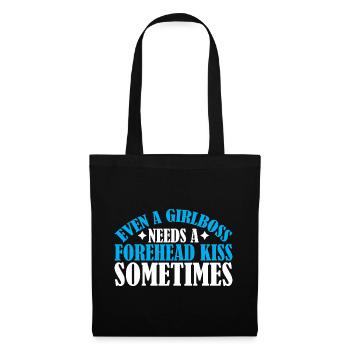 Even A Girlboss Needs A Forehead Kiss Sometimes 3 - Tote Bag - black - Front