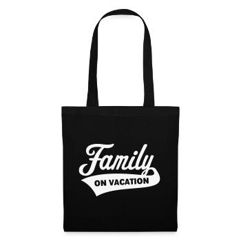 Family On Vacation (Family Holiday / White) - Tote Bag - black - Front