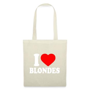 I love blondes - Stoffbeutel - Natur - Vorne