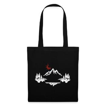 White Mountain Landscape - Tote Bag - black - Front