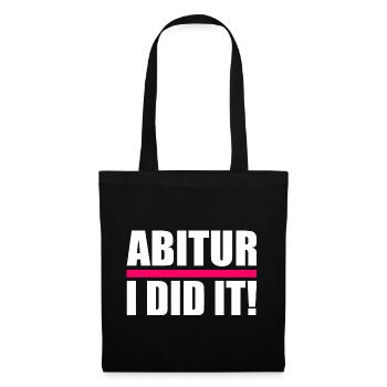 Abitur - Stoffbeutel - Schwarz - Vorne