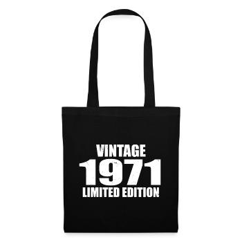 Vintage 1971 Birthday 1971 - Retro 1971 - Tote Bag - black - Front