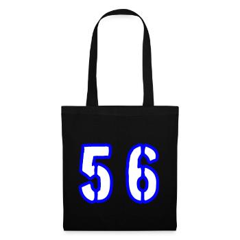 56 Symbole numérique - Sac en tissu - noir - Devant