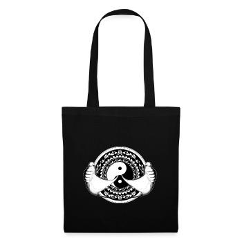 Yin Yang Mantarochen - Stoffbeutel - Schwarz - Vorne