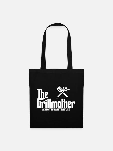 Die Grillmutter (dunkel) - Stoffbeutel - Schwarz