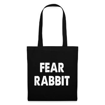 Fear Rabbit - Stoffbeutel - Schwarz - Vorne