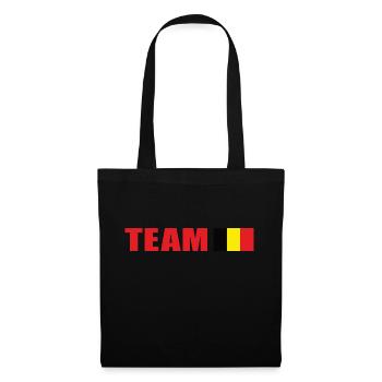 Équipe de soutien Belgique - Sac en tissu - noir - Devant