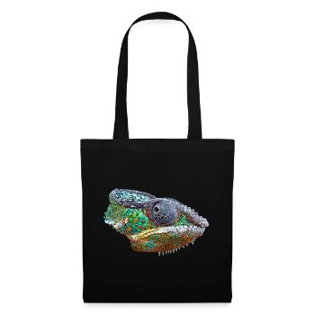 Colorful Chameleon Illustration - Tote Bag - black - Front