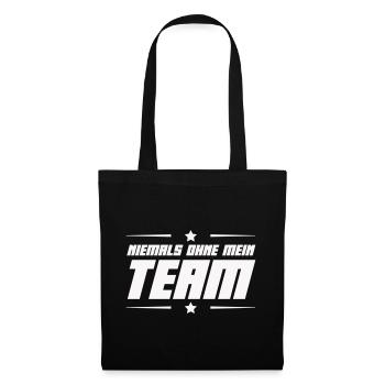 niemals_ohne_mein_team- - Tote Bag - black - Front