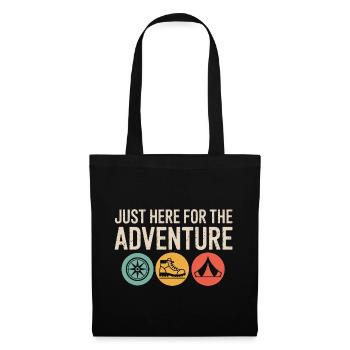 Just Here for the Adventure - Tote Bag - black - Front