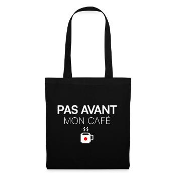NOT BEFORE MY COFFEE. | Morning Humor - Tote Bag - black - Front