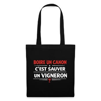 To have a drink is to save a winemaker - Tote Bag - black - Front