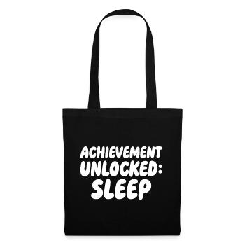 Sleep Unlocked Gaming Meme - Tote Bag - black - Front