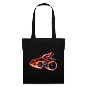 Conception de vélo de vitesse pour cyclistes de route - Sac en tissu - noir - Devant