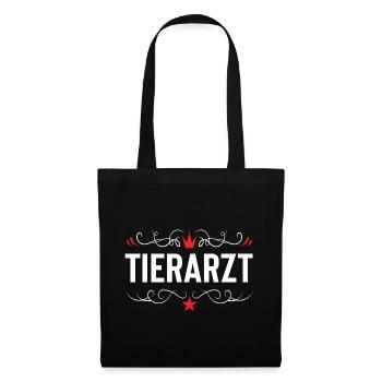 Tierarzt Beruf - Stoffbeutel - Schwarz - Vorne