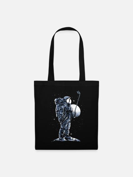 Astronaut - Stoffbeutel - Schwarz