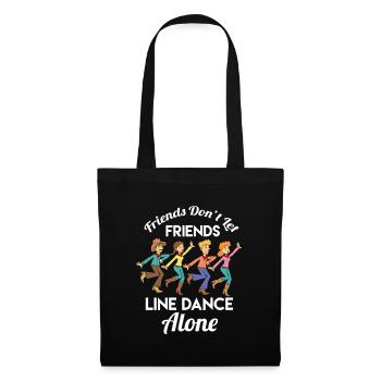 Line Dance Friends - Tote Bag - black - Front