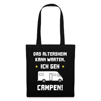 das Altersheim kann warten - Stoffbeutel - Schwarz - Vorne