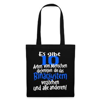 Es gibt 10 Arten von Menschen. - Stoffbeutel - Schwarz - Vorne