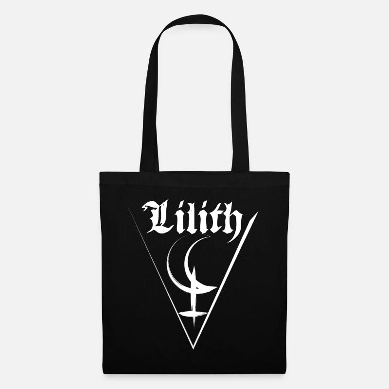 Symbol von Lilith - Stoffbeutel - Schwarz