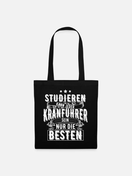 Kranführer - Stoffbeutel - Schwarz