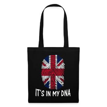 flag of the United Kingdom it's in my DNA - Tote Bag - black - Front