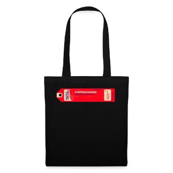 Copenhagen - Ticket - Tote Bag - black - Front