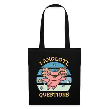 I aI axolotl questions - Stoffbeutel - Schwarz - Vorne