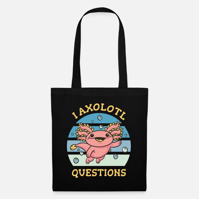 I aI axolotl questions - Stoffbeutel - Schwarz