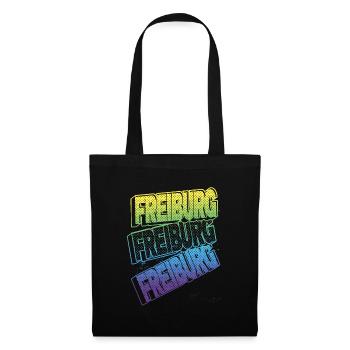 Freiburg Germany City Font Skyline Home - Tote Bag - black - Front