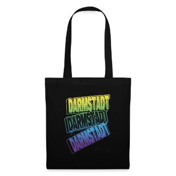 Darmstadt Germany City Font Skyline Home - Tote Bag - black - Front