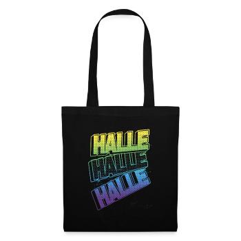 Hall Germany City Font Skyline Home - Tote Bag - black - Front