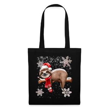 Christmas Sloth - Tote Bag - black - Front