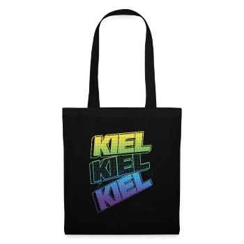 Kiel Germany City Font Skyline Home - Tote Bag - black - Front